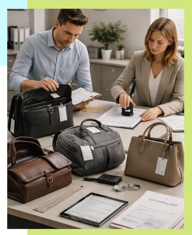 Сертификация сумок в Раменском от 7604 руб. | Алешин-Рмн