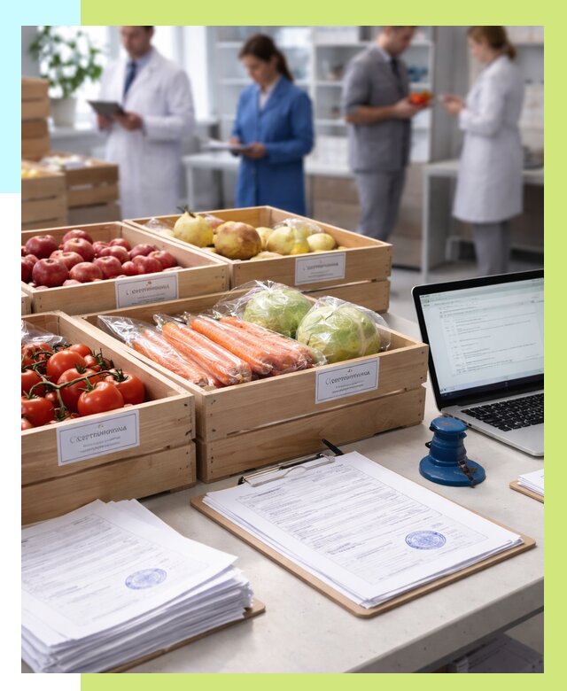 Сертификация овощей и фруктов в Раменском от 8618 р. | Алешин-Рмн