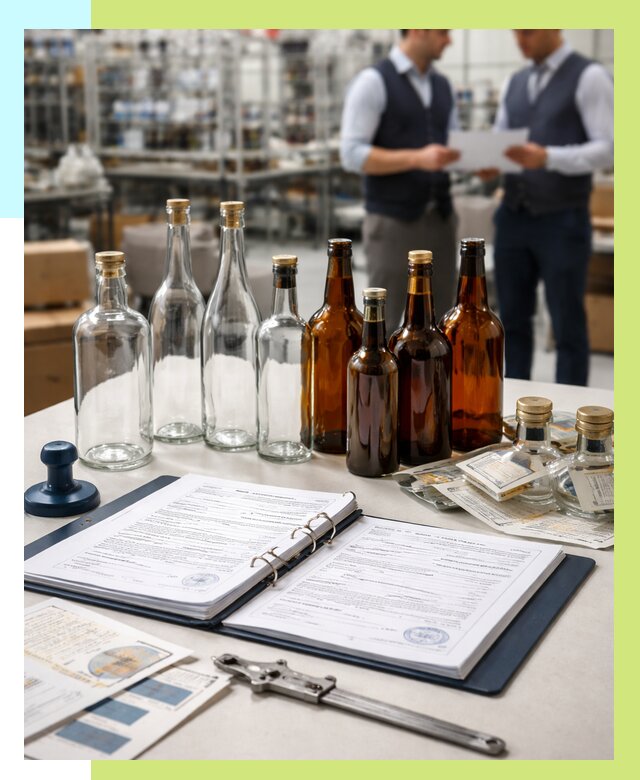 Сертификация стеклянных бутылок в Раменском от 25348 р. | Алешин-Рмн