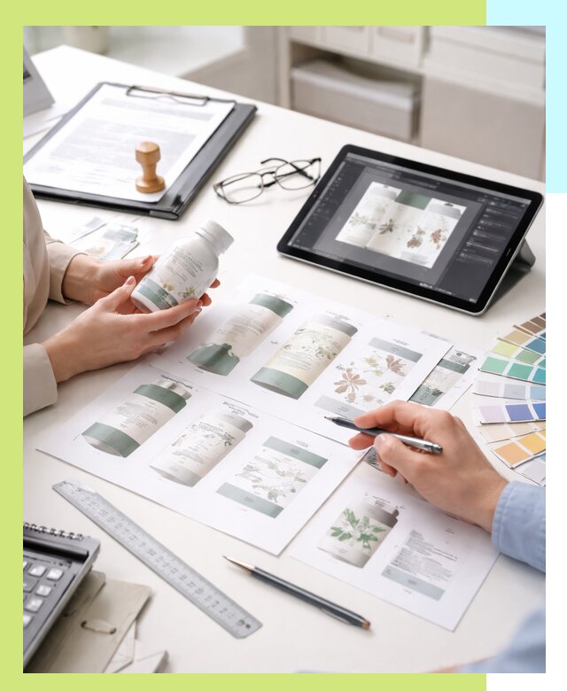 Профессиональная разработка дизайна и текста этикетки продукции в Раменском