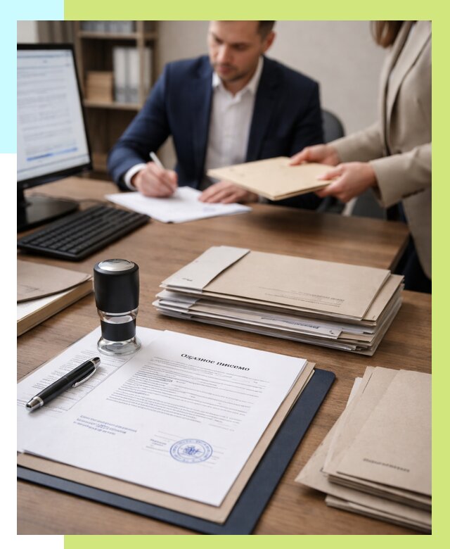 Отказное письмо для таможни в Раменском от 3042 р, Алешин-Рмн