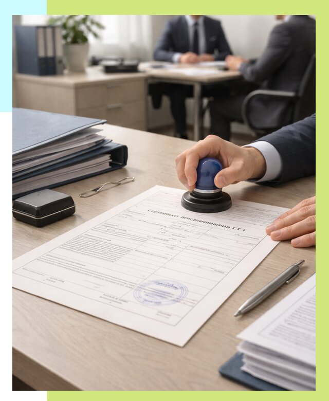 Сертификат происхождения СТ 1 в Раменском от 4563 р. | Алешин-Рмн