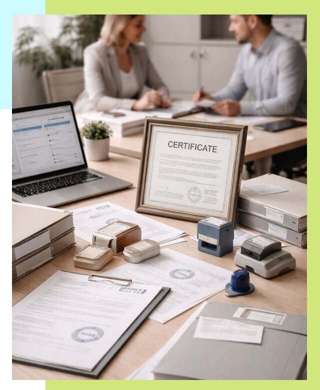 Сертификация компании в Раменском от 45626 р. | Алешин-Рмн — заказ